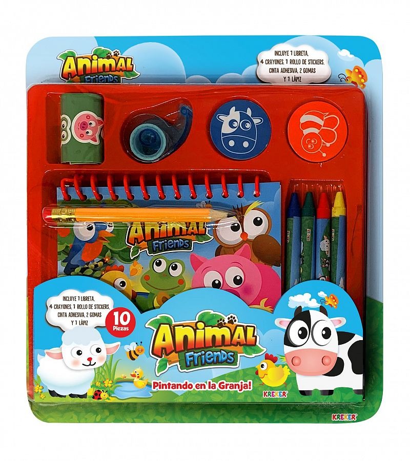 COL.ANIMAL FRIENDS:PINTANDO LA GRANJA KREKER